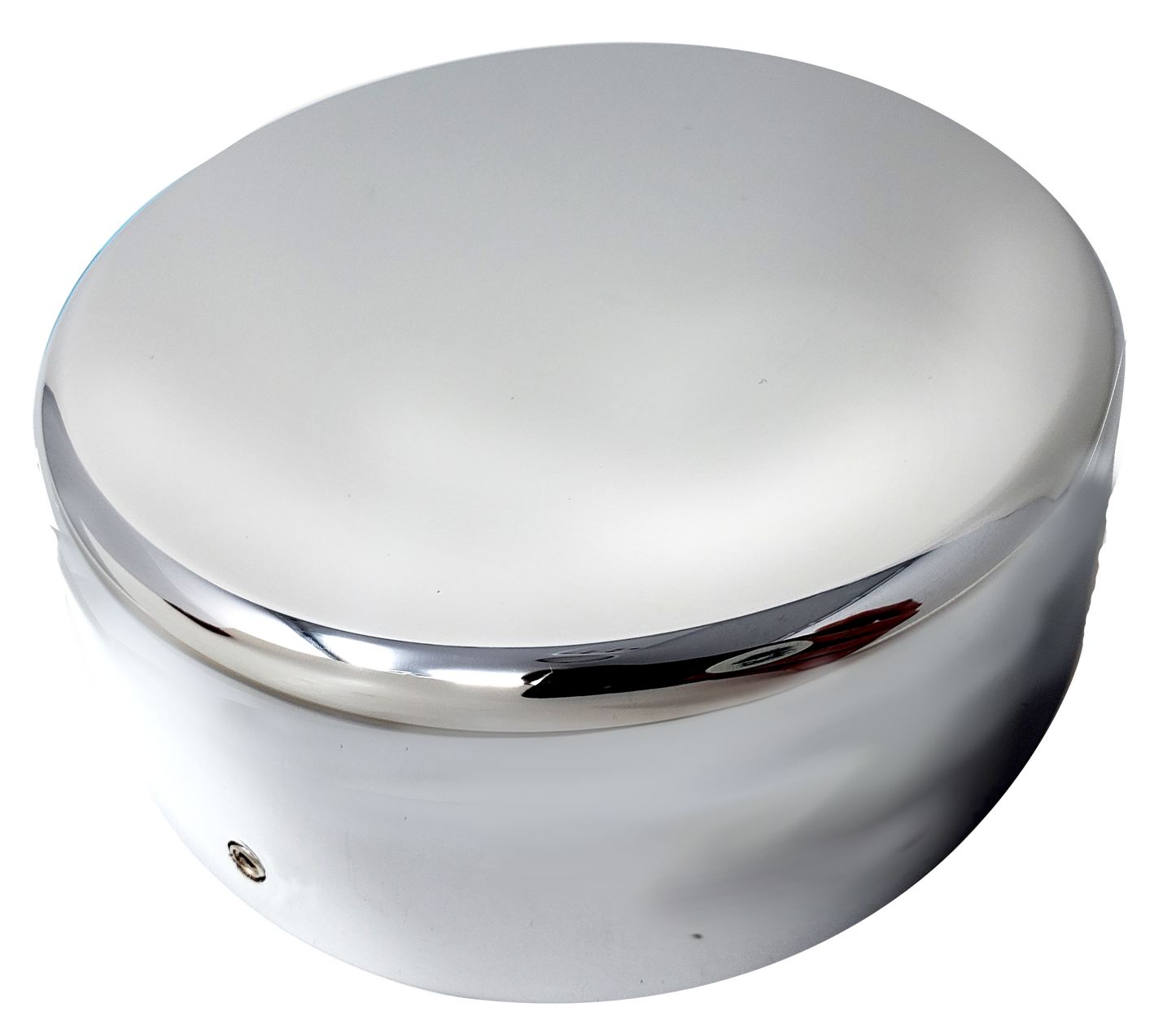 CHROME PLATED BILLET ALUMINUM FREIGHTLINER FUEL CAP COVER (PACK OF 2) (CFCC-3)