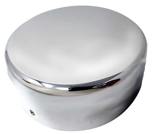 CHROME PLATED BILLET ALUMINUM FREIGHTLINER FUEL CAP COVER (PACK OF 2) (CFCC-3)