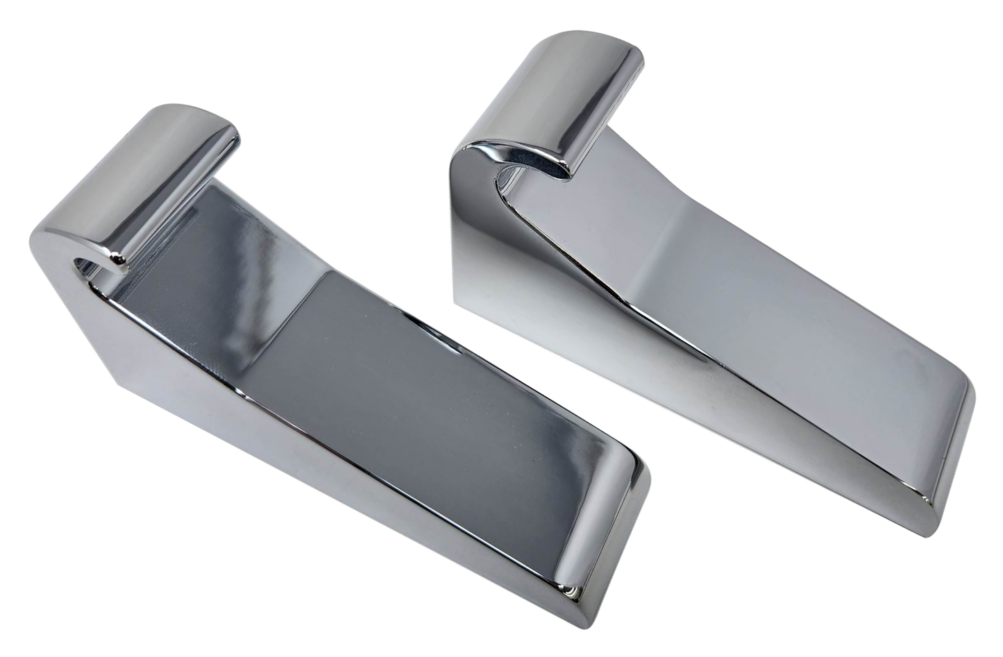 CHROME PLATED BILLET ALUMINUM HOOD LATCH LARGE (PACK OF 2) (CHL-2)